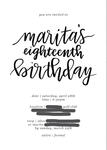 18th bday invitation