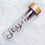 lettering on glass